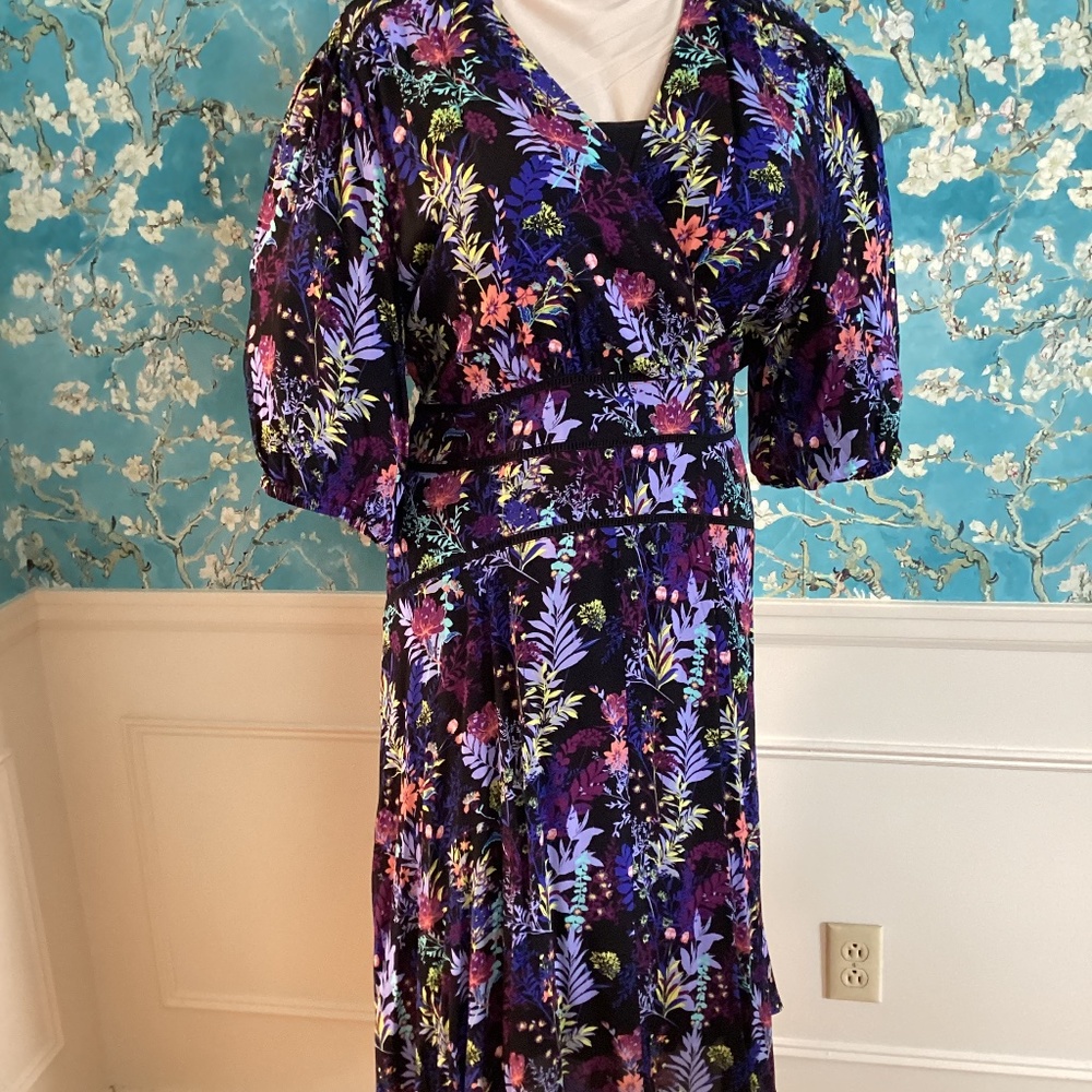 Soft Surroundings Black & Multicolor dress
